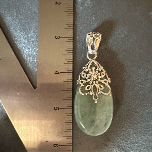 Doug Paulus Aquamarine Sterling Silver LARGE Pendant - Picture 8 of 12